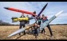 Model Rocket Battle 2 | Dude Perfect