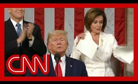 Nancy Pelosi rips up Trump's State of the Union speech