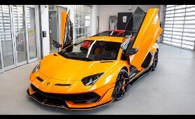 Delivery of a 2020 Lamborghini Aventador SVJ in Arancio Fux!!!