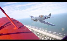 Vintage Airplane Flight w/ ATC Audio - 1935 Waco Biplane