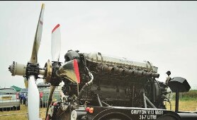 Crazy Cold Start BIG old AIRPLANE ENGINES and LOUD Sound