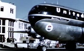 United Boeing 377 Stratocruiser Hawaii Travelogue - 1950